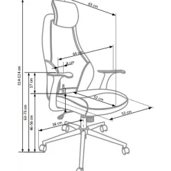 Piemonte kontorsstol - Svart