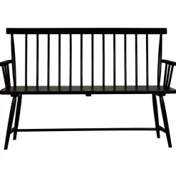 Pinnsoffa Karl Svart - 138 cm + Textilrengöring för möbler