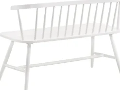 Pinnsoffa kökssoffa vit - Fårö + Textilrengöring för möbler