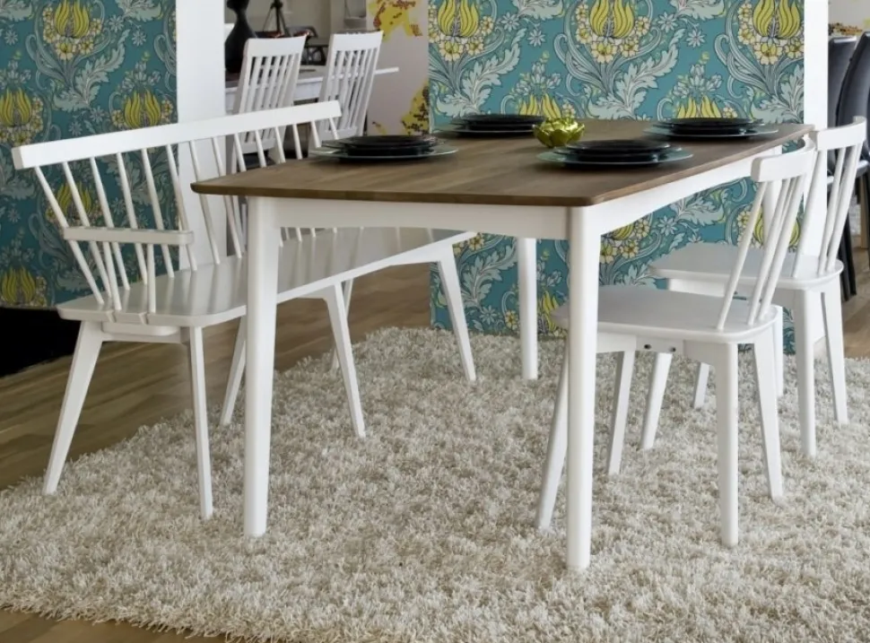 Pinnsoffa vit - Särö + Möbeltassar