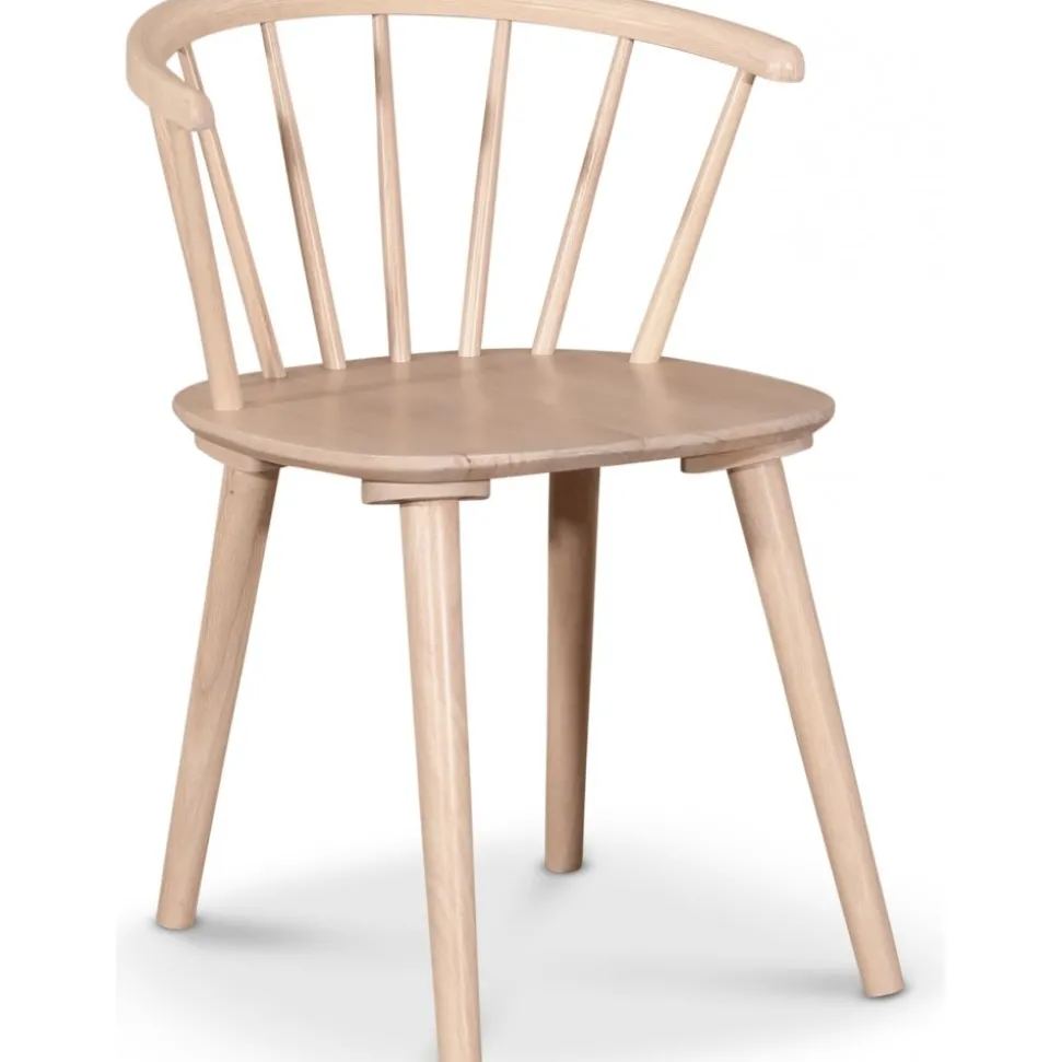 Pinnstol i whitewash - Karmstol Dalsland + Stolsdyna