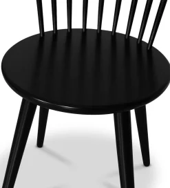 Pinnstol svart - Castor + Stolsdyna