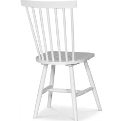 Pinnstol vit - Karl + Stolsdyna