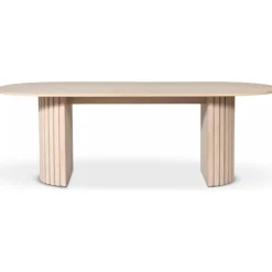 PiPi ovalt matbord 230 cm - Whitewash
