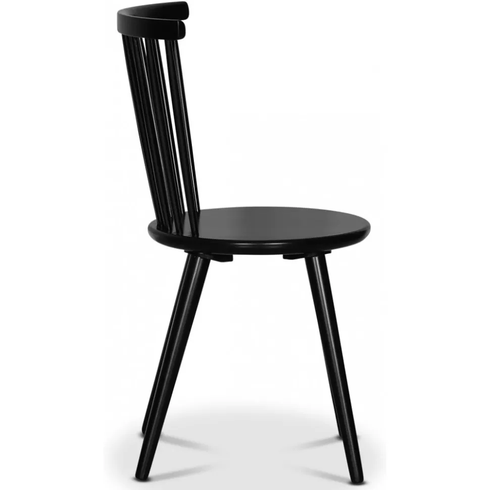 PiPi ovalt matgrupp 240 cm inkl 8 st svarta pinnstolar Castor - Oljad ekfanér + 5.00 x Möbeltassar