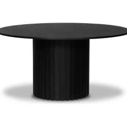 PiPi runt matbord Ø150 cm - Svartbetsat trä