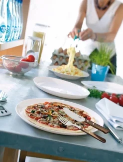 Pizzatallrik Pizza angels - Vit