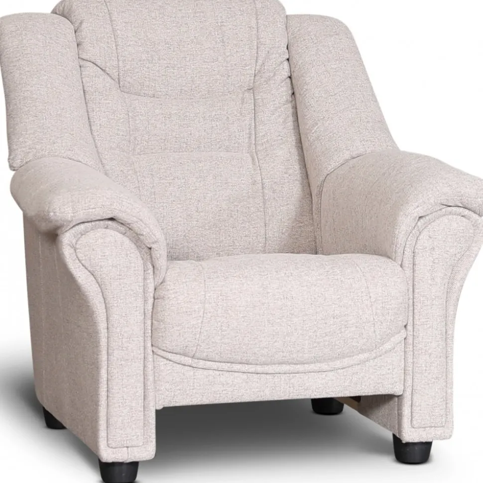 Plaza fåtölj i beige tyg