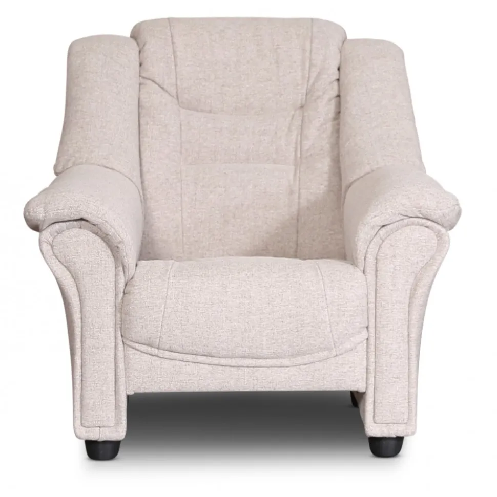 Plaza fåtölj i beige tyg