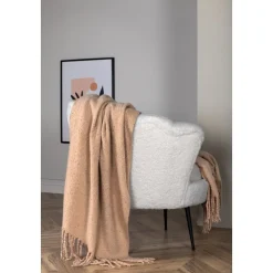 Pläd 130x170 cm - Beige