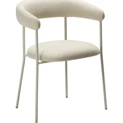 Plenti karmstol - Vit bouclé/cashmere