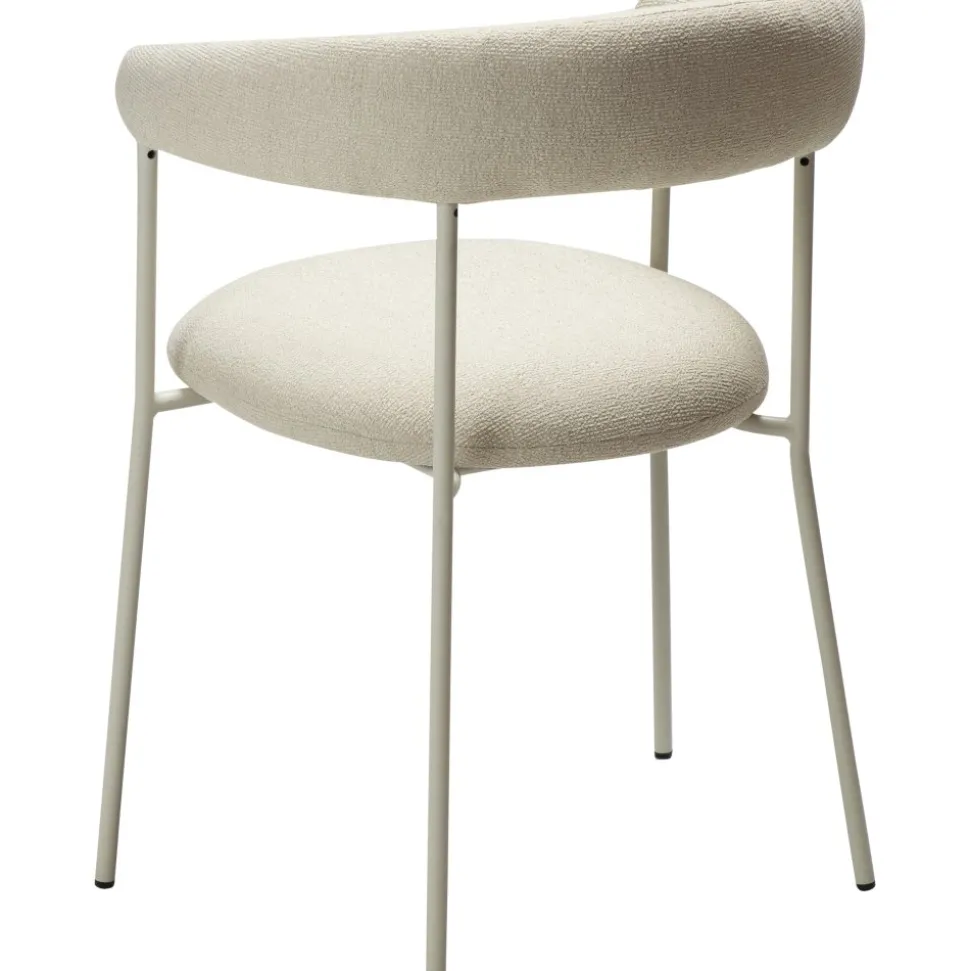 Plenti karmstol - Vit bouclé/cashmere