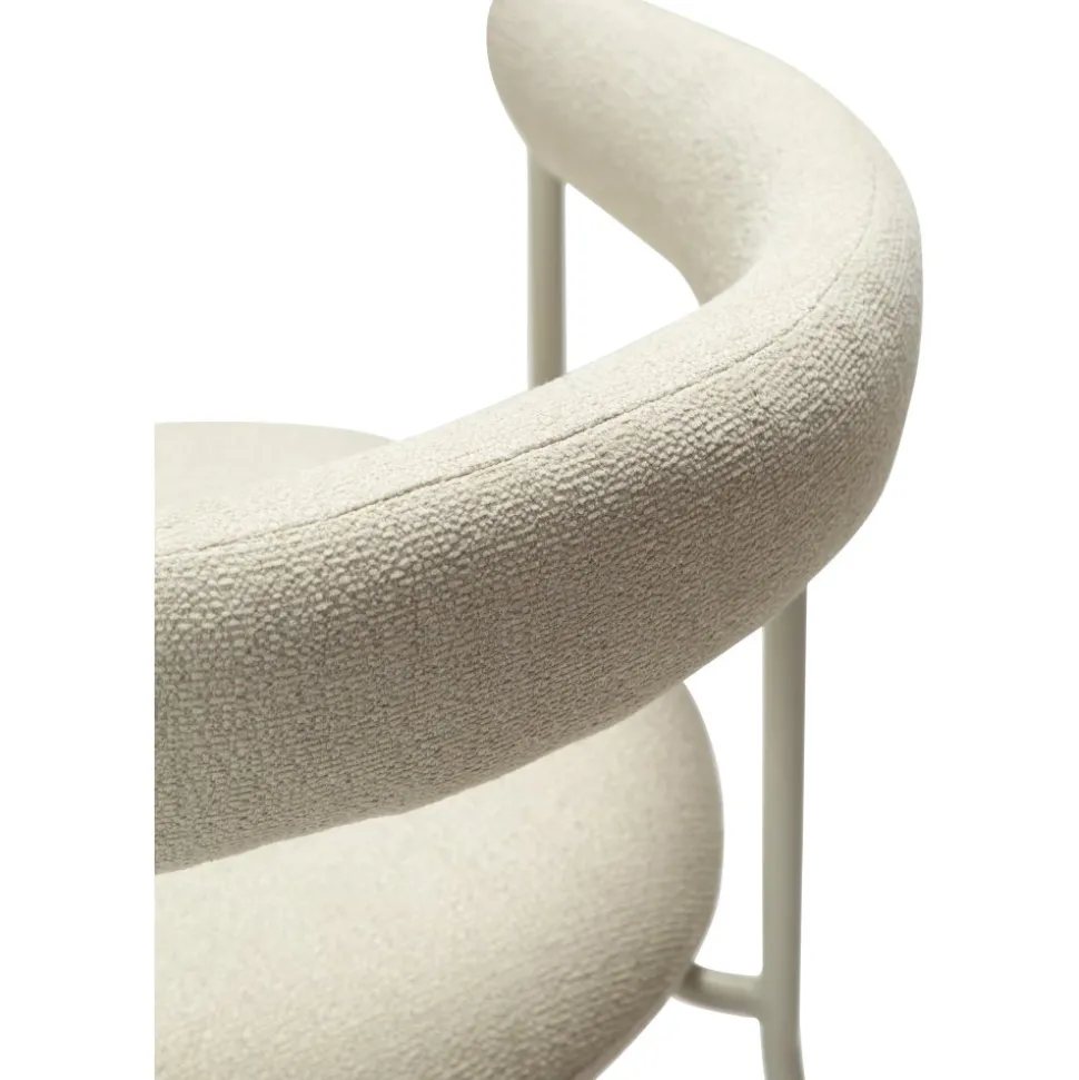 Plenti karmstol - Vit bouclé/cashmere