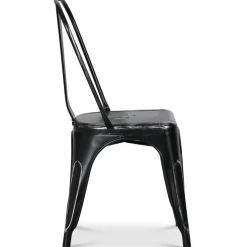 Plåtstol Industry Ingo i plåt - Borstad Svart / Silver + Textilrengöring för möbler