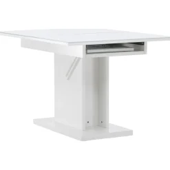 Pluto matbord 120-160 x 90 cm - Vit