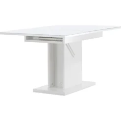 Pluto matbord 120-160 x 90 cm - Vit