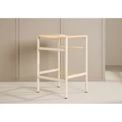Polly barstol - Beige/Whitewash