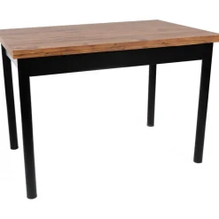 Polo matbord 110-170 x 75 cm - Valnöt/svart