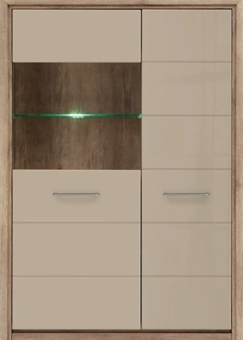 Pontus vitrinskåp - Ek