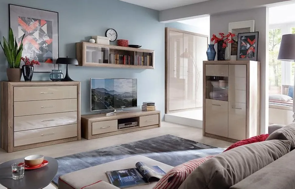 Pontus vitrinskåp - Ek