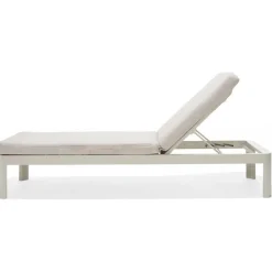 Portals loungegrupp 4 - Vit/teak + Rengöringsmedel för utemöbler