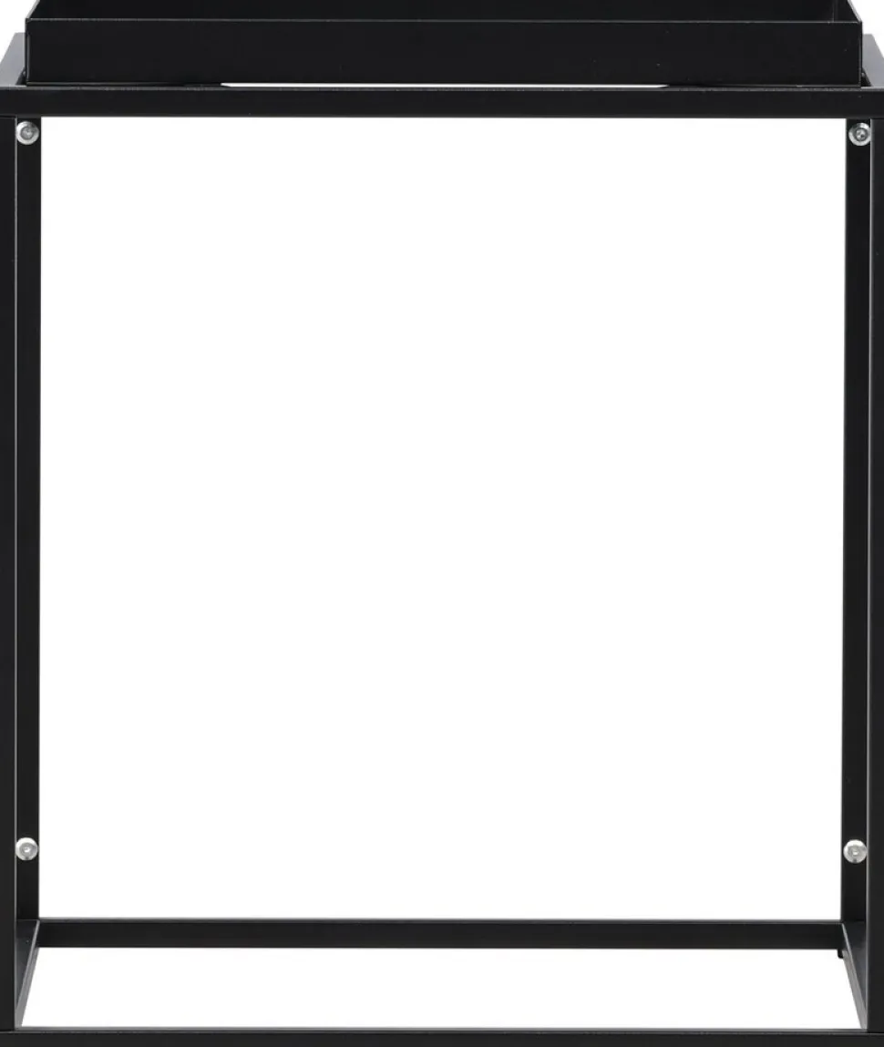 Porto sidobord 45 x 45 cm - Svart