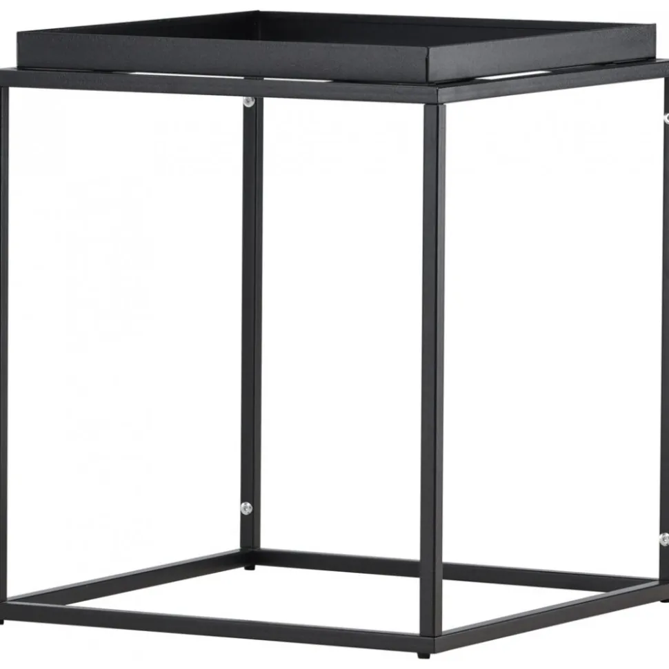 Porto sidobord 45 x 45 cm - Svart