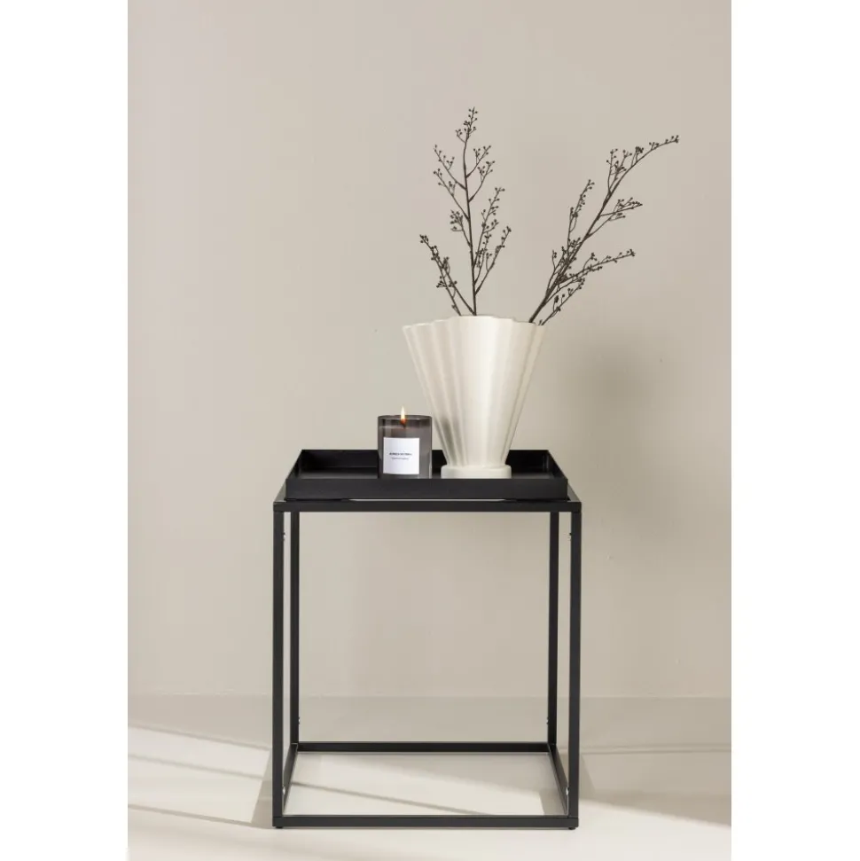 Porto sidobord 45 x 45 cm - Svart