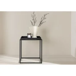 Porto sidobord 45 x 45 cm - Svart