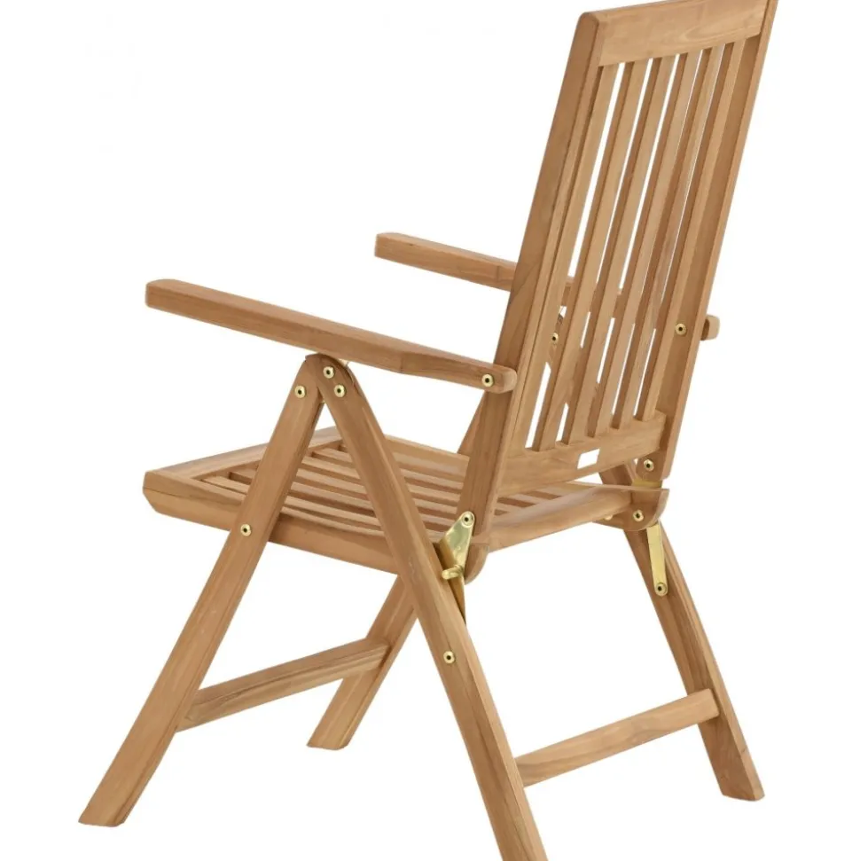 Positionsstol teak - Saltö + Textilskydd för utemöbler