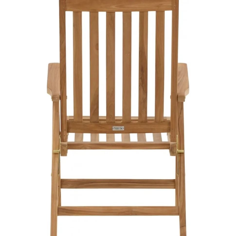 Positionsstol teak - Saltö + Textilskydd för utemöbler