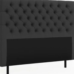 Presley sänggavel med knappar 140 cm - Mörkgrå