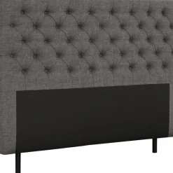 Presley sänggavel med knappar 120 cm - Grå