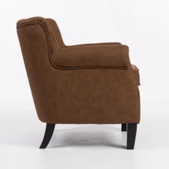 Professor fåtölj i brun vintage