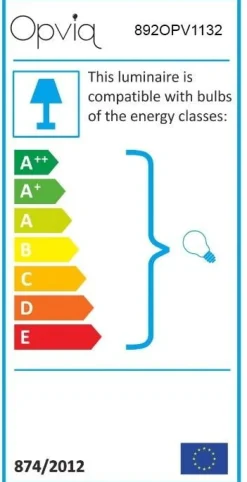 Profil bordslampa - Vit/svart