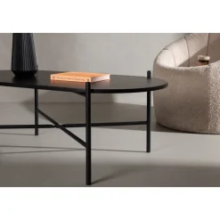 Pueblo soffbord 120 x 60 cm - Svart