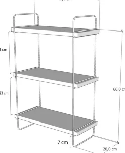 Pulalis vägghylla - Svart marmor