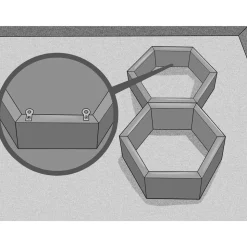 Rafa vägghylla 109 - Valnöt