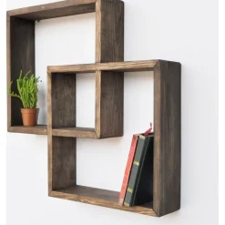 Rafa vägghylla 45 - Valnöt