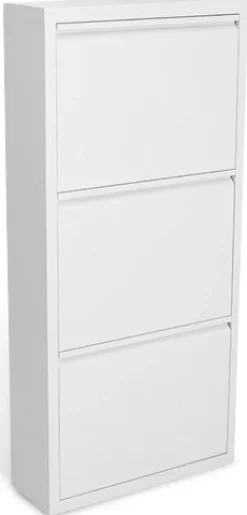 Ramsjö 50 cm brett skoskåp 3 st fack - Vit + Textilrengöring för möbler