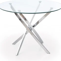 Raymond matbord Ø100 cm - Krom