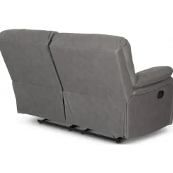 Recliner soffa 2-sits grå biosoffa
