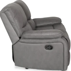 Recliner soffa 2-sits grå biosoffa + Textilrengöring för möbler