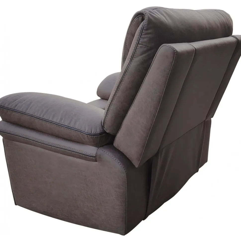 Reclinerfåtölj brun (Mikrofiber) - Riverdale + Fläckborttagare för möbler