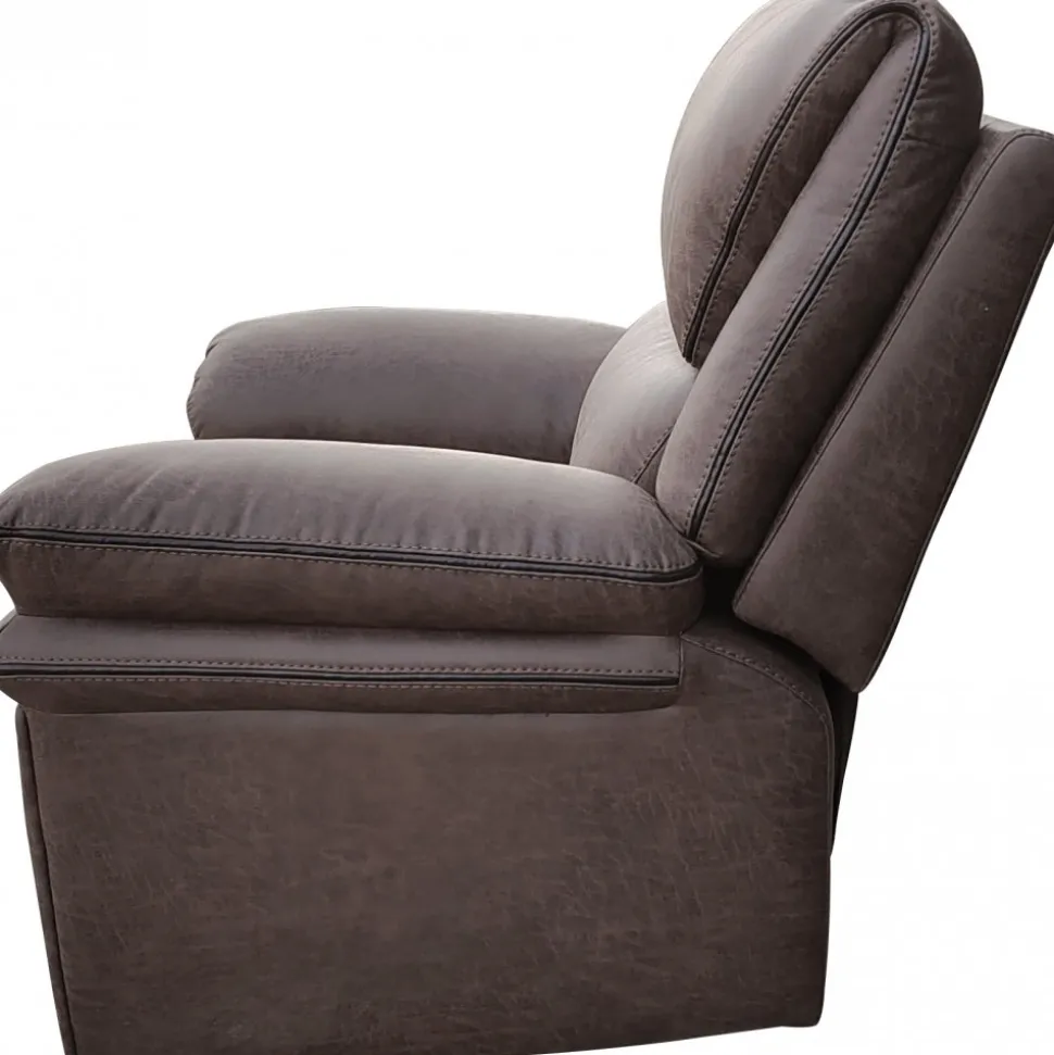 Reclinerfåtölj brun (Mikrofiber) - Riverdale + Fläckborttagare för möbler