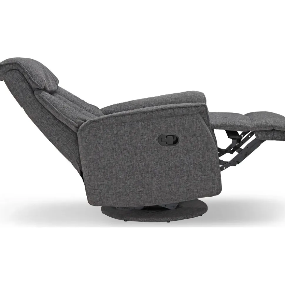 Reclinerfåtölj i grått tyg - Umeå + Fläckborttagare för möbler