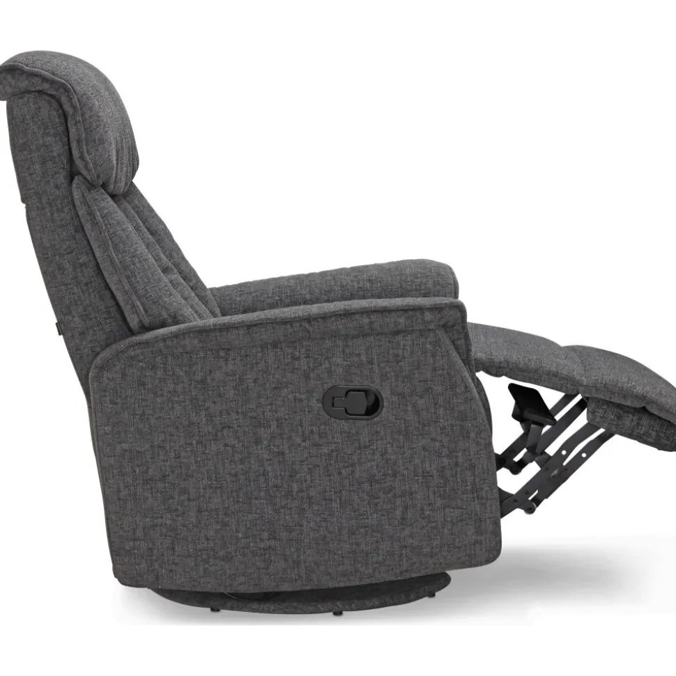 Reclinerfåtölj i grått tyg - Umeå