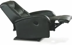 Reclinerfåtölj i svart konstläder ställbar + Textilrengöring för möbler