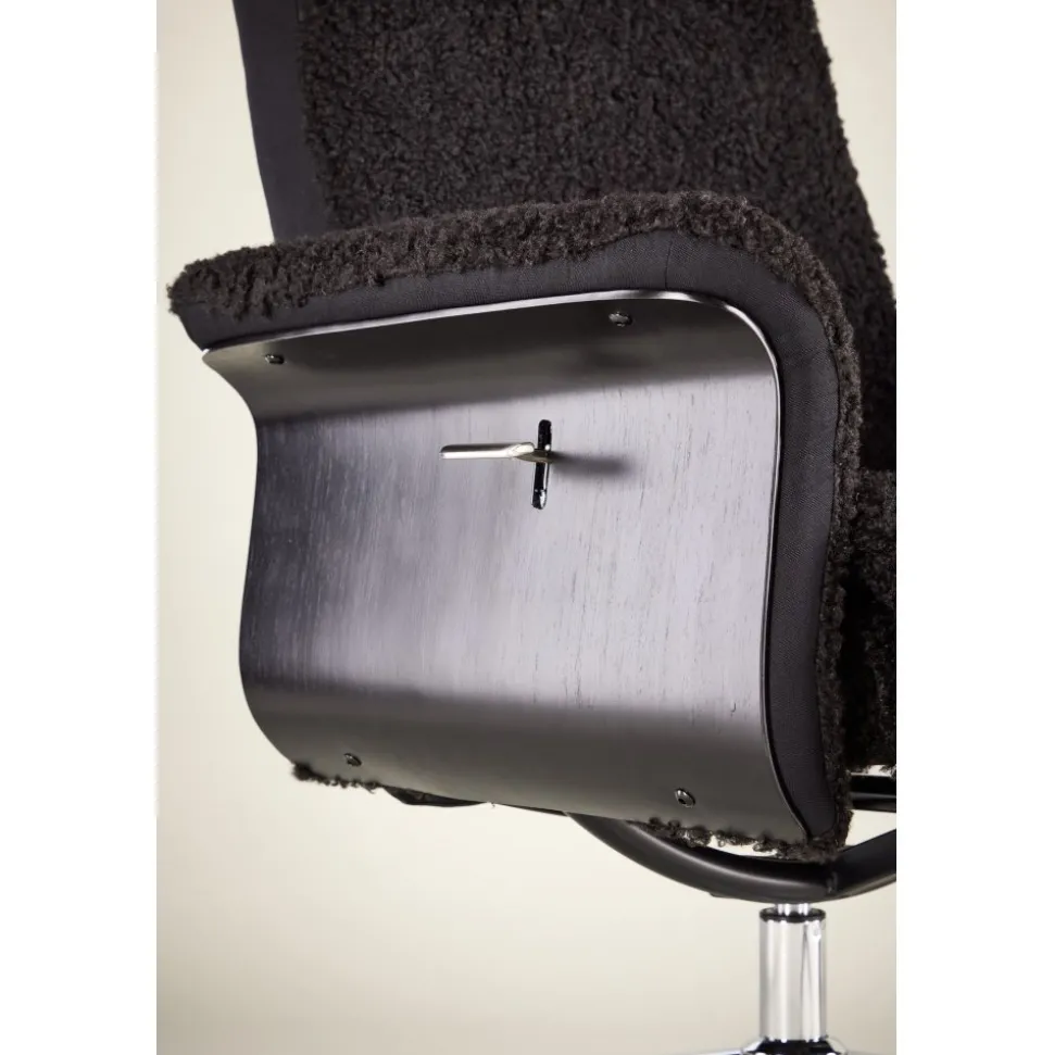 Reclinerfåtölj med fotpall Svart / Krom - Hagön + Textilrengöring för möbler