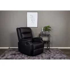 Reclinerfåtölj med fotstöd svart - Bengt + Fläckborttagare för möbler